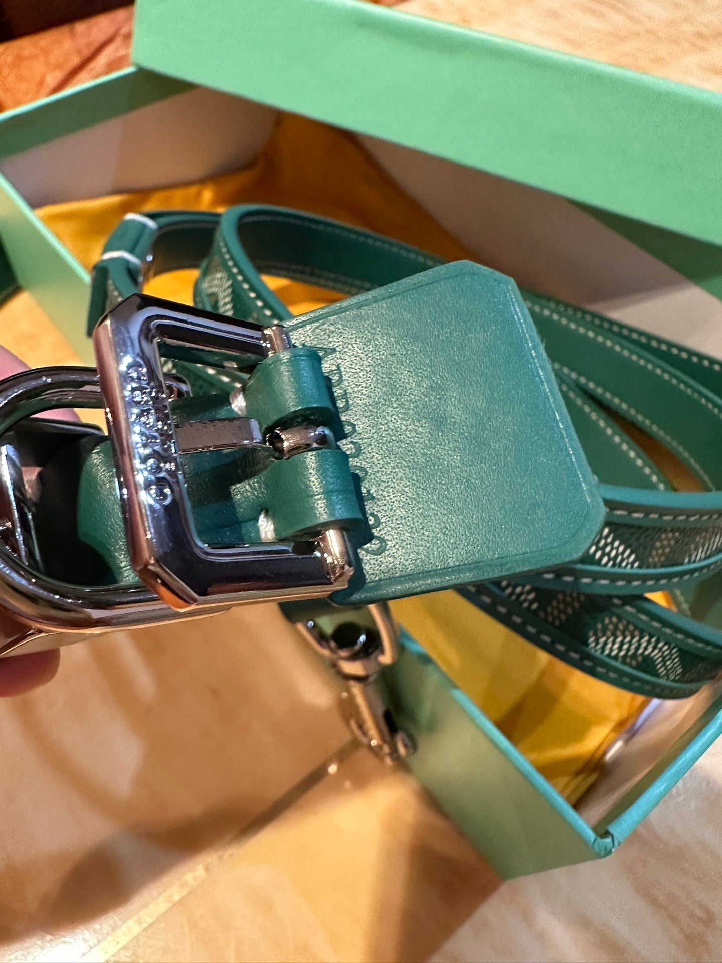 Luxury Canvas Pet Collar &amp; Leash Set - Premium Leather Craftsmanship