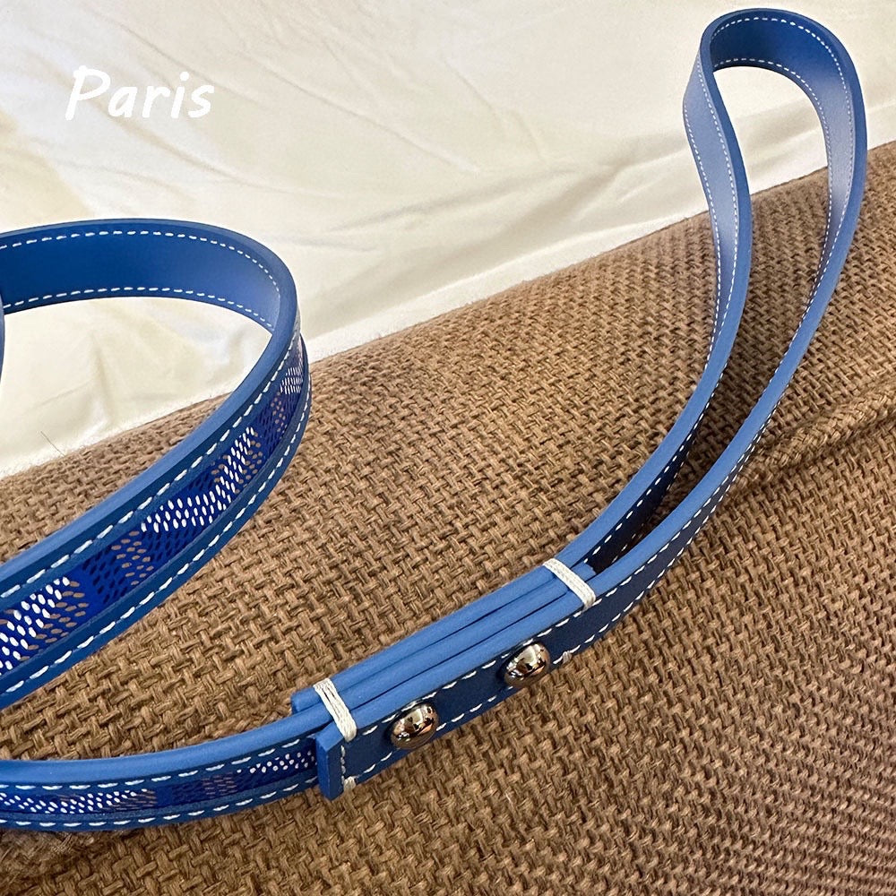 Luxury Canvas Pet Collar &amp; Leash Set - Premium Leather Craftsmanship