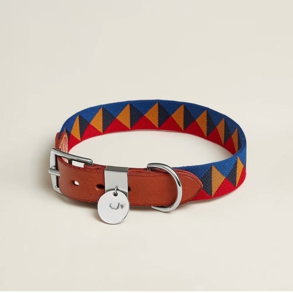 🐶Premium Canvas &amp; Leather Harness Set - 💎 FREE Custom Engraved Tag