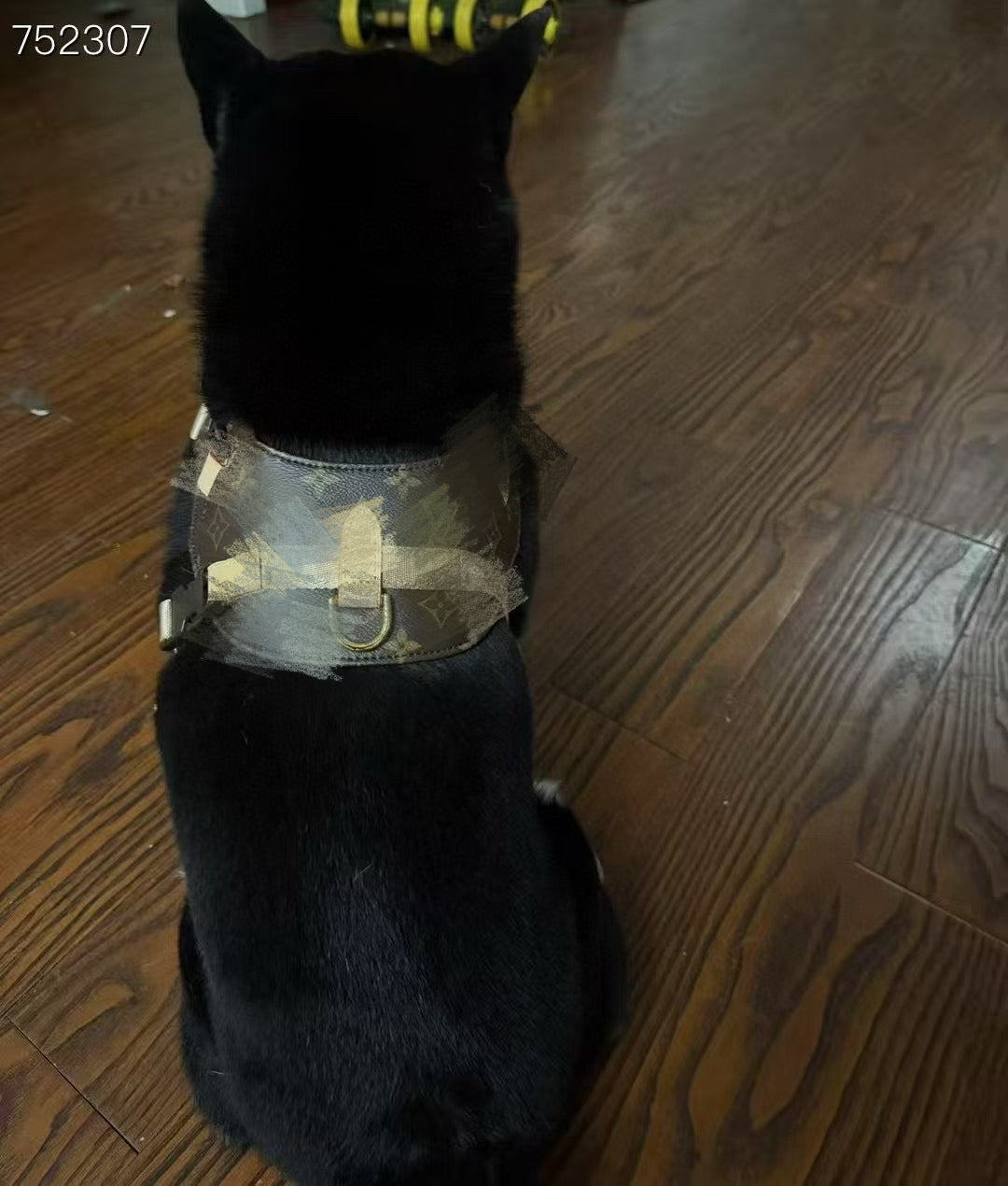 '25 New! 💎  Leather Pet Harness Set - Genuine Cowhide, Luxury Style