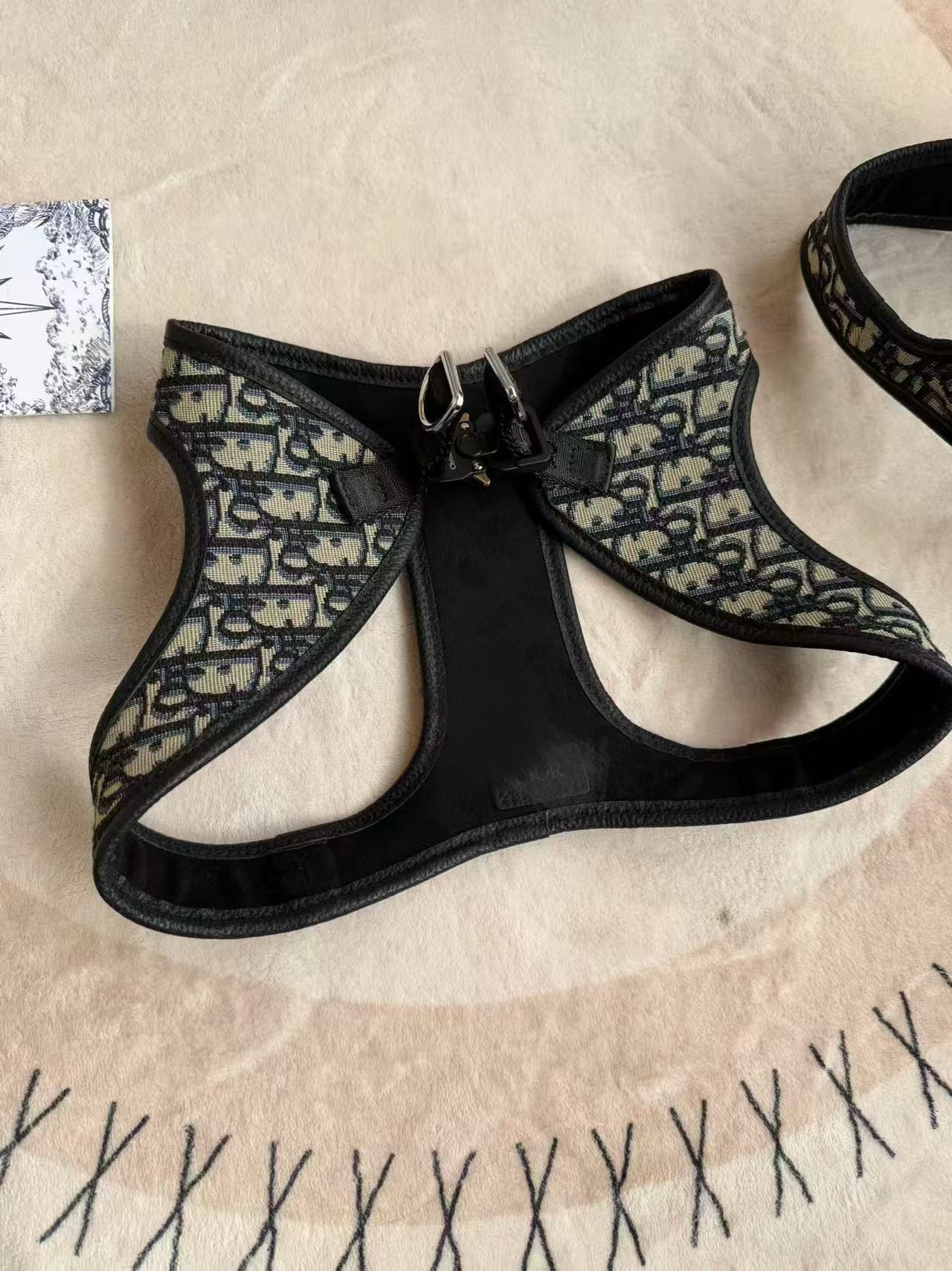 Luxury Jacquard Monogram Pet Collar, Harness & Leash Set - Premium Edition