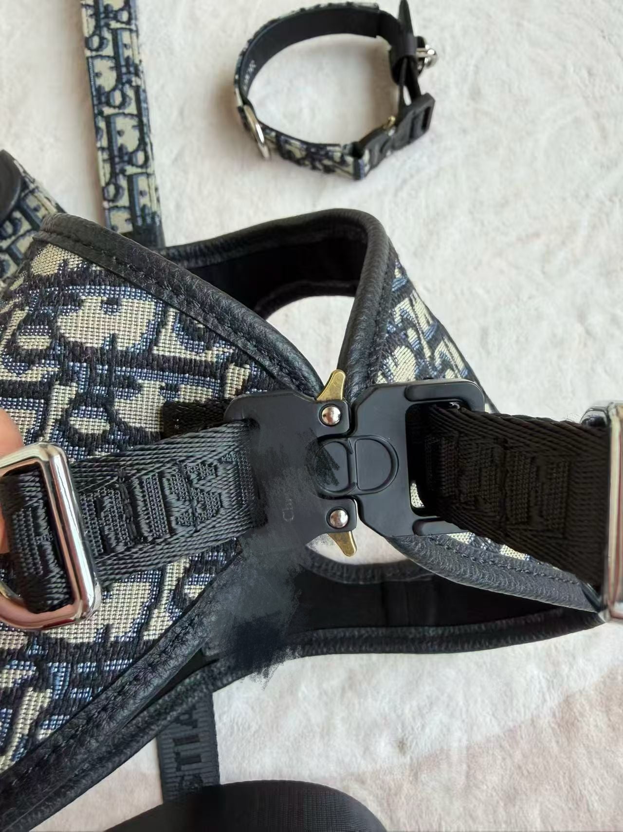 Luxury Jacquard Monogram Pet Collar, Harness & Leash Set - Premium Edition